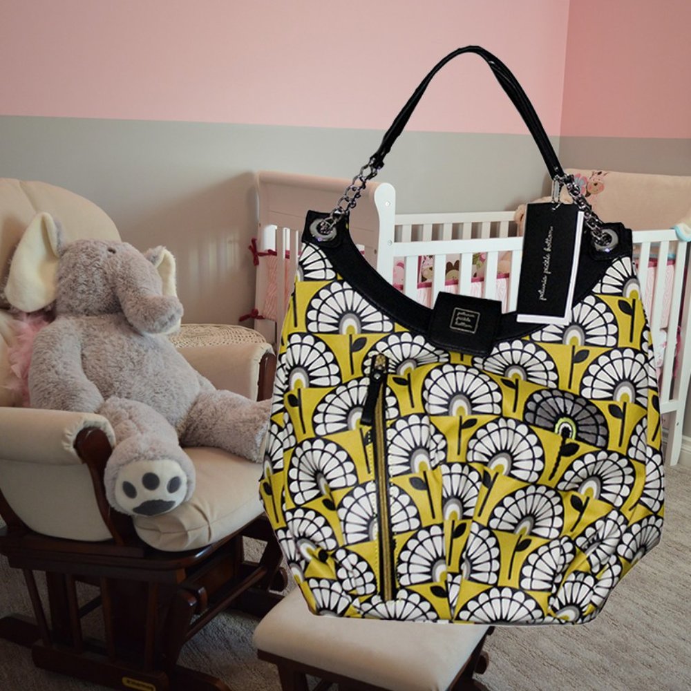 NEW Petunia Pickle Bottom Glazed Hideaway Diaper Bag Baby Shower Gift